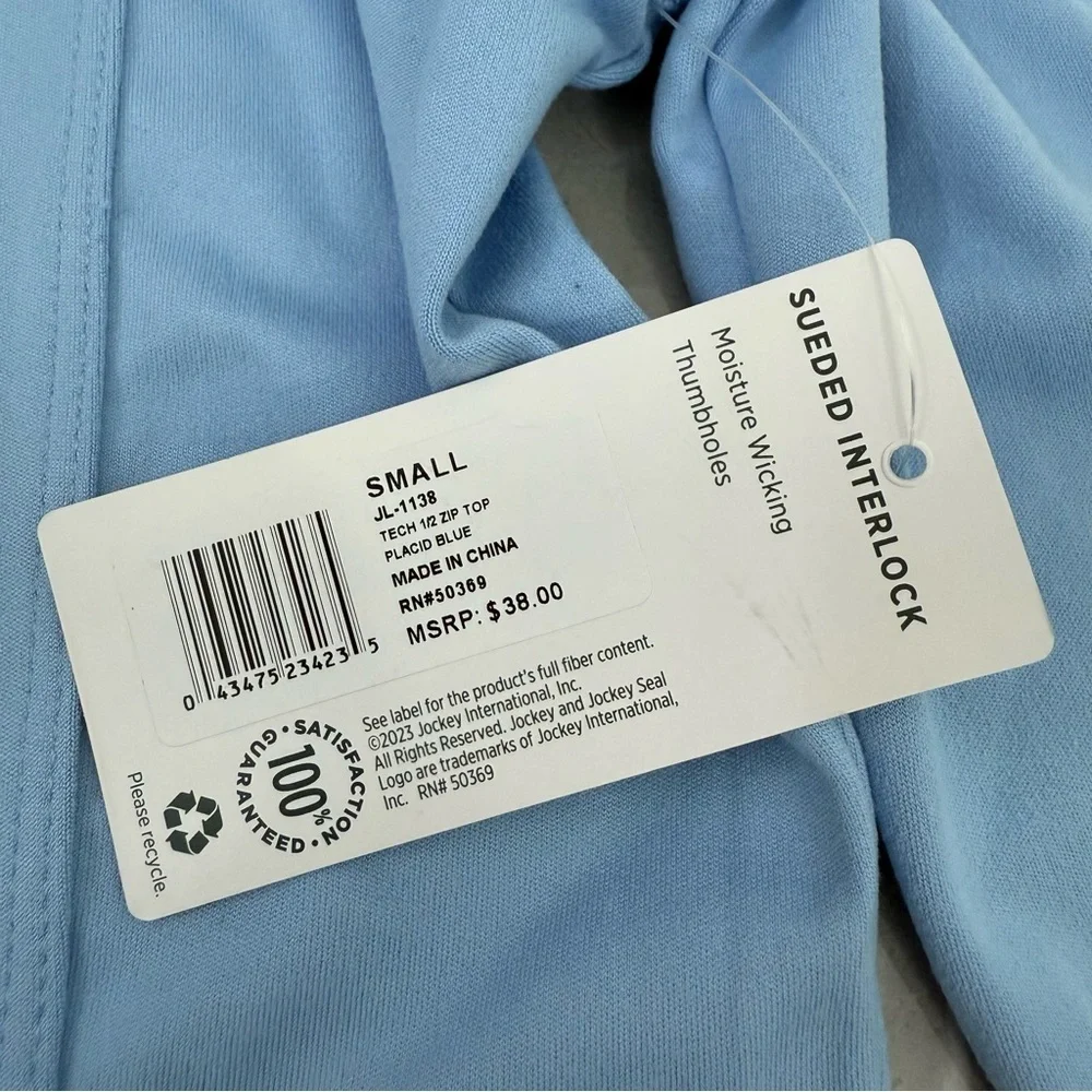 Women’s Jockey Tech Stretch Performance 1/2 Zip Pullover Long Sleeve Top Small